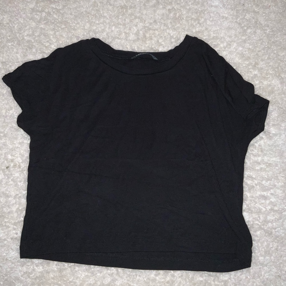 Black crop top